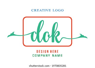 DOK lettering logo is simple, easy to understand and authoritative