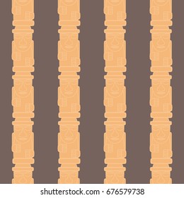 Dol hareubangs, also called tol harubangs, are large rock statues found on Jeju Island off the southern tip of South Korea. Seamless pattern
