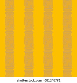 Dol hareubangs, also called tol harubangs, are large rock statues found on Jeju Island off the southern tip of South Korea. Seamless pattern