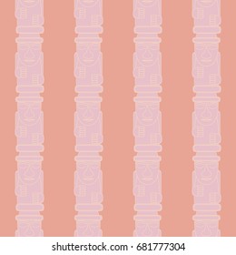 Dol hareubangs, also called tol harubangs, are large rock statues found on Jeju Island off the southern tip of South Korea. Seamless pattern