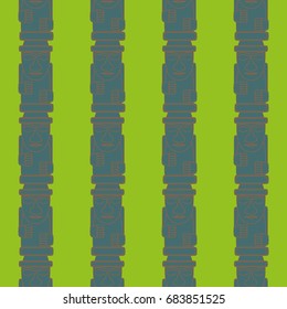 Dol hareubangs, also called tol harubangs, are large rock statues found on Jeju Island off the southern tip of South Korea. Seamless pattern