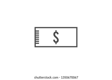 Dolar Currency Icon Vector with Gray Colour and EPS File, It is Useful for Flyer, Presentation, Poster, Web, Etc