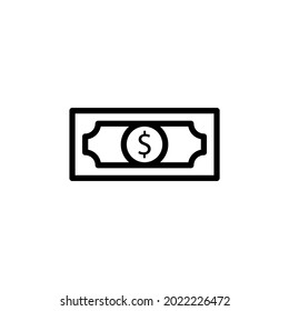 Dolar icon on white background.