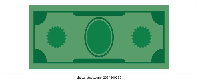 Dolar icon. Vector on white background