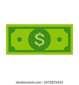 Dolar icon. Vector on white background