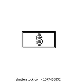 dolar line art vector icon for app and website