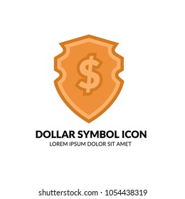 dolar vector icon.Can be used as icon or logo for websites, applications, mobile and UI design, vector illustration