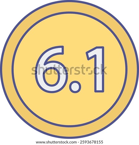 Dolby Isolated Vector Icon illustration with isolated background 