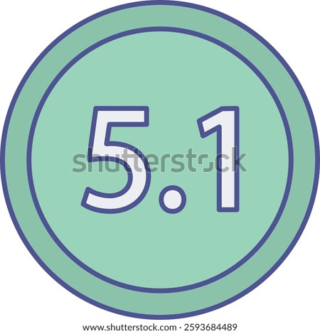 Dolby Isolated Vector Icon illustration with isolated background 