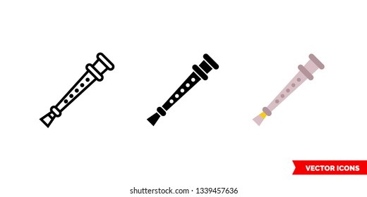 Dolcaina icon of 3 types: color, black and white, outline. Isolated vector sign symbol.