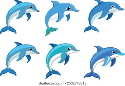 Dolfin, marine animal, blue fish