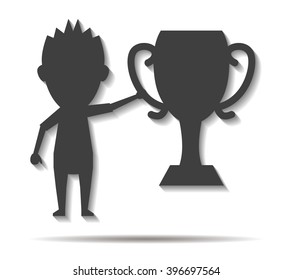 doll champion double shadow icon vector