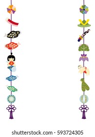 A doll decorating on a child's day which is traditional Japanese culture.