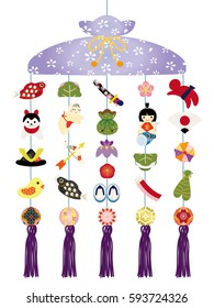 A doll decorating on a child's day which is traditional Japanese culture.