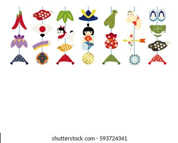 A doll decorating on a child's day which is traditional Japanese culture.