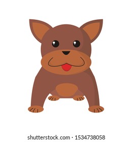 doll dog vector - illustration