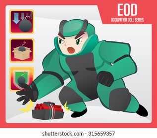 Doll of Explosive Ordnance Disposal (EOD) and his skill