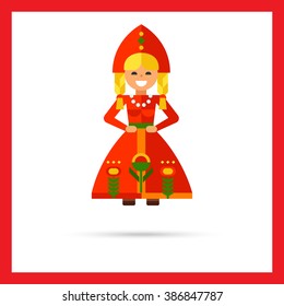 Doll flat icon 2