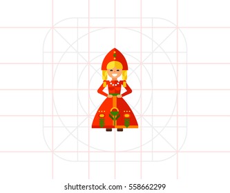 Doll flat icon 2