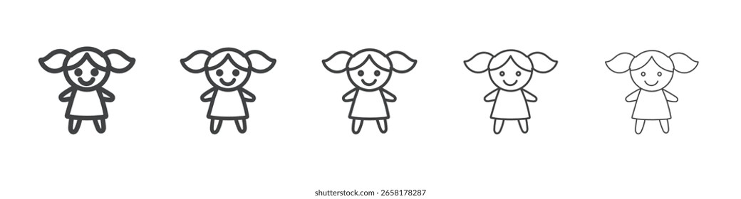 Icono de muñeca plana delgada ilustración símbolo