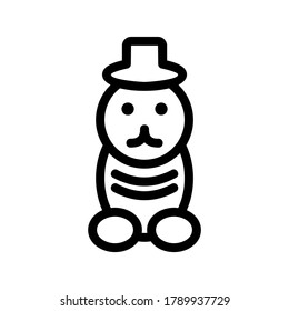 Doll icon or logo isolated sign symbol vector illustration - high quality black style vector icons

