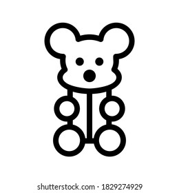 Doll icon or logo isolated sign symbol vector illustration - high quality black style vector icons
