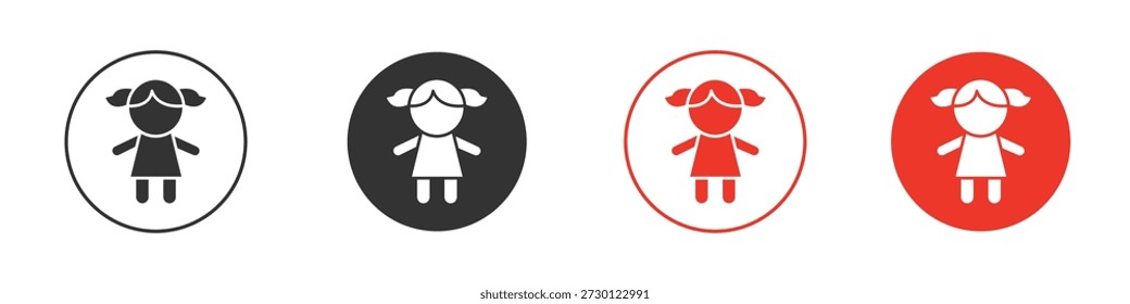 Icono de la muñeca para UI o UX aislado en blanco para el App móvil, editable