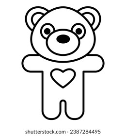 Doll icon vector on trendy design