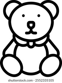doll line icon illustration vector