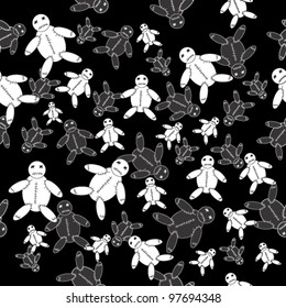 Doll seamless pattern