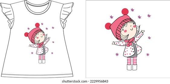 doll.
t shirt graphic design vector illustration digital file

