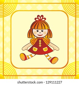 Doll vector illustration