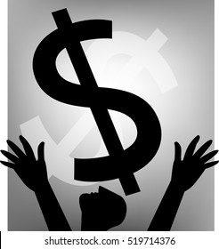 Dollar ,All elements are in separate layers color can be changed easily.


