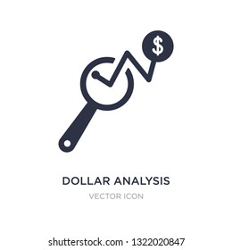 dollar analysis bars icon on white background. Simple element illustration from Business and analytics concept. dollar analysis bars sign icon symbol design.