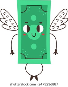 Dollarengel-Zeichen-Vektorillustration