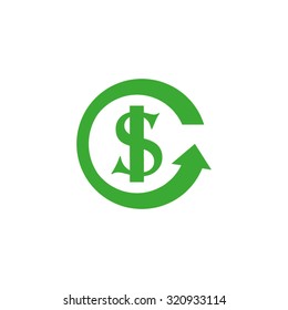 dollar arrow