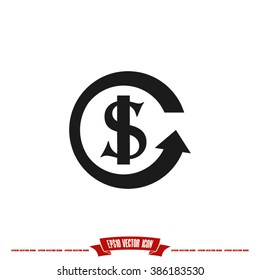 dollar arrow icon