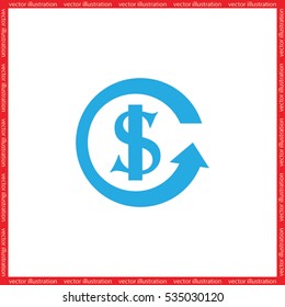 dollar arrow icon
