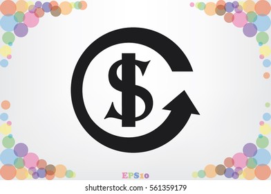 dollar arrow icon