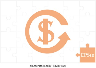 dollar arrow icon