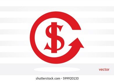 dollar arrow icon