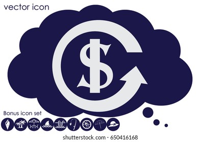 dollar arrow icon