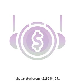 dollar astronaut logo gradient design template icon element