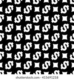 dollar background black modern monochrome trendy seamless simple for web