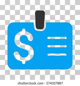 Dollar Badge icon. Vector illustration style is flat iconic bicolor symbol, blue and gray colors, transparent background. Designed for web and software interfaces.