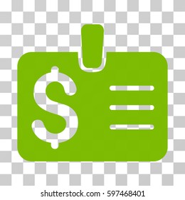 Dollar Badge icon. Vector illustration style is flat iconic symbol, eco green color, transparent background. Designed for web and software interfaces.