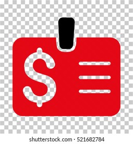 Dollar Badge icon. Vector pictogram style is a flat symbol, color, chess transparent background. Designed for software and web interface toolbars and menus.