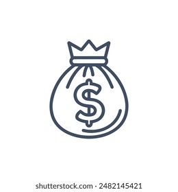 Dollar bag cash coin business buy money design.