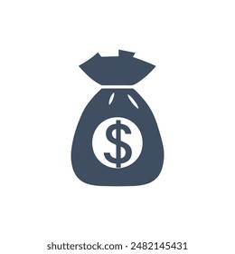 Dollar bag cash coin business buy money design.