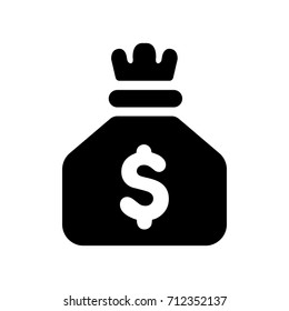 Dollar bag icon